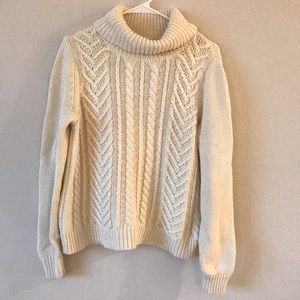 Lands’ End Cable Knit Sweater LARGE